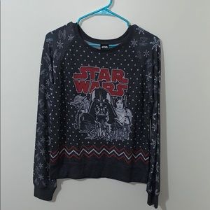 Gray Star Wars Christmas sweatshirt